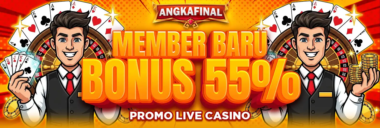 BONUS MEMBER BARU 55% LIVE CASINO